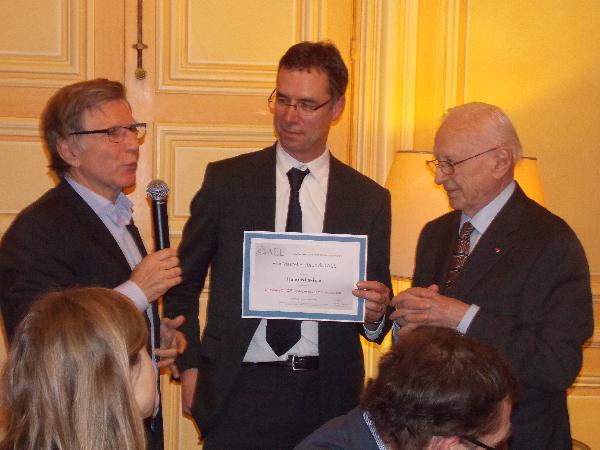 François Lévêque reçoit le prix AEE Marcel Boiteux 2013